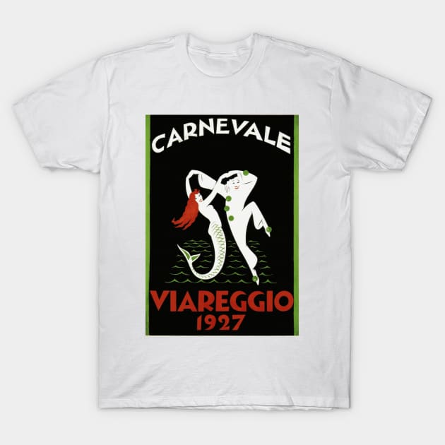 1927 Carnevale Viareggio (Tuscany, Italy)  - Vintage Poster T-Shirt by Naves